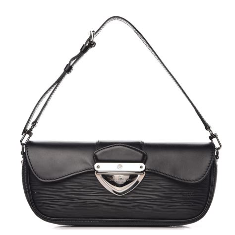 LOUIS VUITTON Epi Montaigne Clutch Black